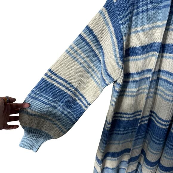 NEW Lane Bryant Open-Front Cardigan - Stripe Size 14/16 - Picture 5 of 11